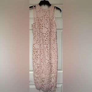 Antonio Melani Ballet Pink Floral Eyelet Sheath Dress
NWT Midi size 2